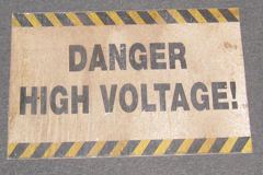 Sign-Danger High Voltage, stock number S-2227
