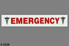 Sign-Emergency, stock number S-2238
