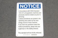 Sign-Notice, stock number S-2256