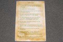 Sign-Safety Rules, stock number S-2274