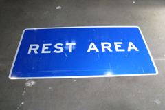 Sign-Rest Area, stock number S-2277
