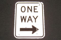 Sign-One Way -->, stock number S-2325