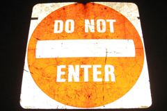 Sign-Do Not Enter, stock number S-2336