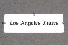 Sign-Los Angeles Times, stock number S-2338