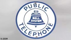 Sign-Public Telephone, stock number S-2339