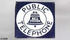 Sign-Public Telephone, stock number S-2340