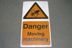 Sign-Danger Moving Machinery, stock number S-2352