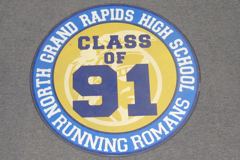 Sign-North Grand Rapids High School Running Romans Class of 91, stock number S-2354