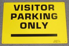 Sign-Visitor Parking Only, stock number S-2403