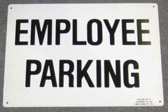 Sign-Employee Parking, stock number S-2420