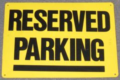 Sign-Reserved Parking, stock number S-2424