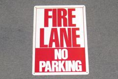 Sign-Fire Lane No Parking, stock number S-2452