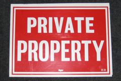 Sign-Private Property, stock number S-2468