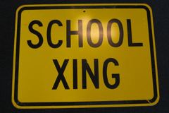 Sign-School Xing, stock number S-2478