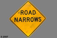 Sign-Road Narrows, stock number S-2507