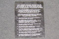 Sign-These Premises Are Made Available For The Sole Purpose Of, stock number S-2847