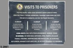 Sign-Visits To Prisoners, stock number S-2861