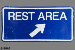 Sign-Rest Area, stock number S-2864