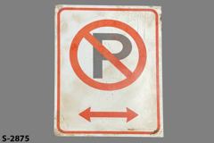 Sign-No Parking, stock number S-2875