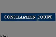 Sign-Conciliation Court, stock number S-3036
