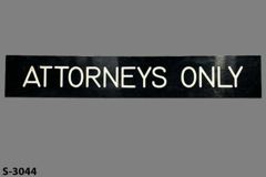 Sign-Attorneys Only, stock number S-3044