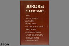 Sign-Jurors: Please State, stock number S-3066