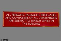 Sign-All Persons, stock number S-3089