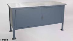 Table w/ 2 door cabinet, stock number T-0303