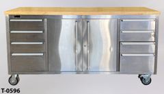 Tool cabinet on casters, stock number T-0596